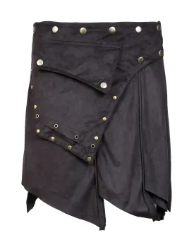 TATTOPANI-swede-mini-skirt-wrap-around-style-with-botton-closure-design