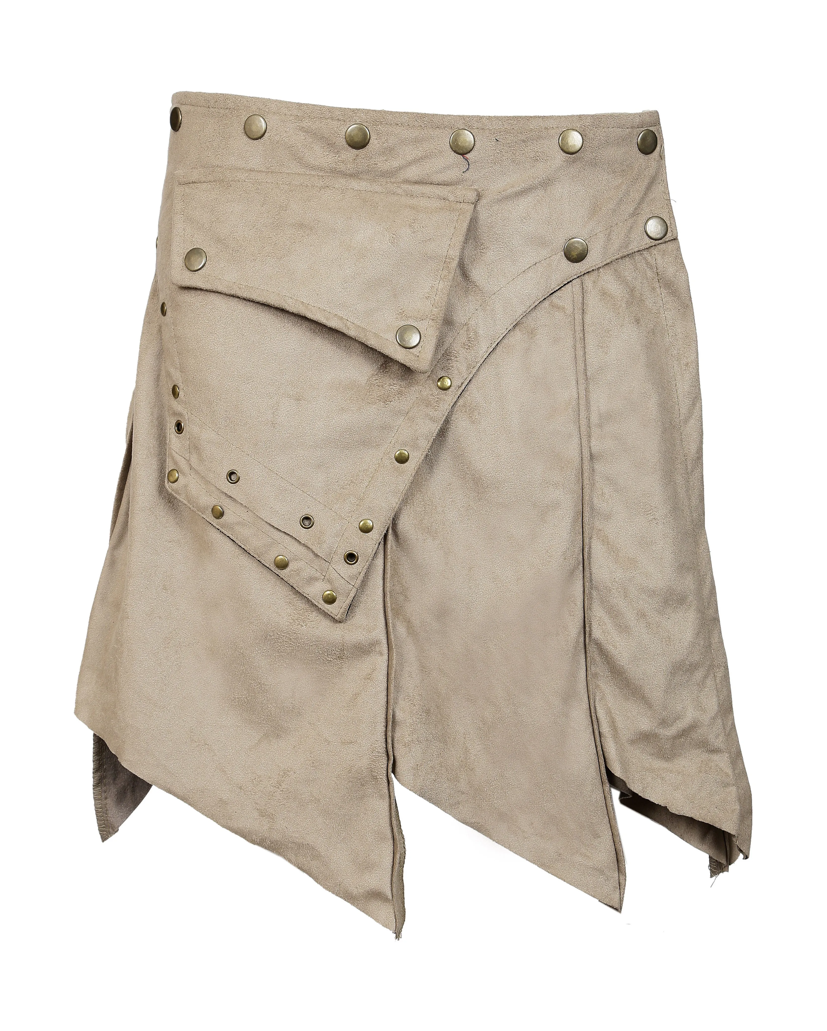 TATTOPANI-swede-mini-skirt-wrap-around-style-with-botton-closure-design