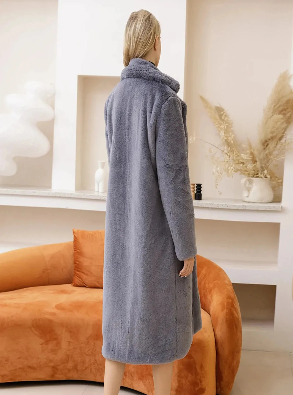 Teddy Fleece Maxi Coat