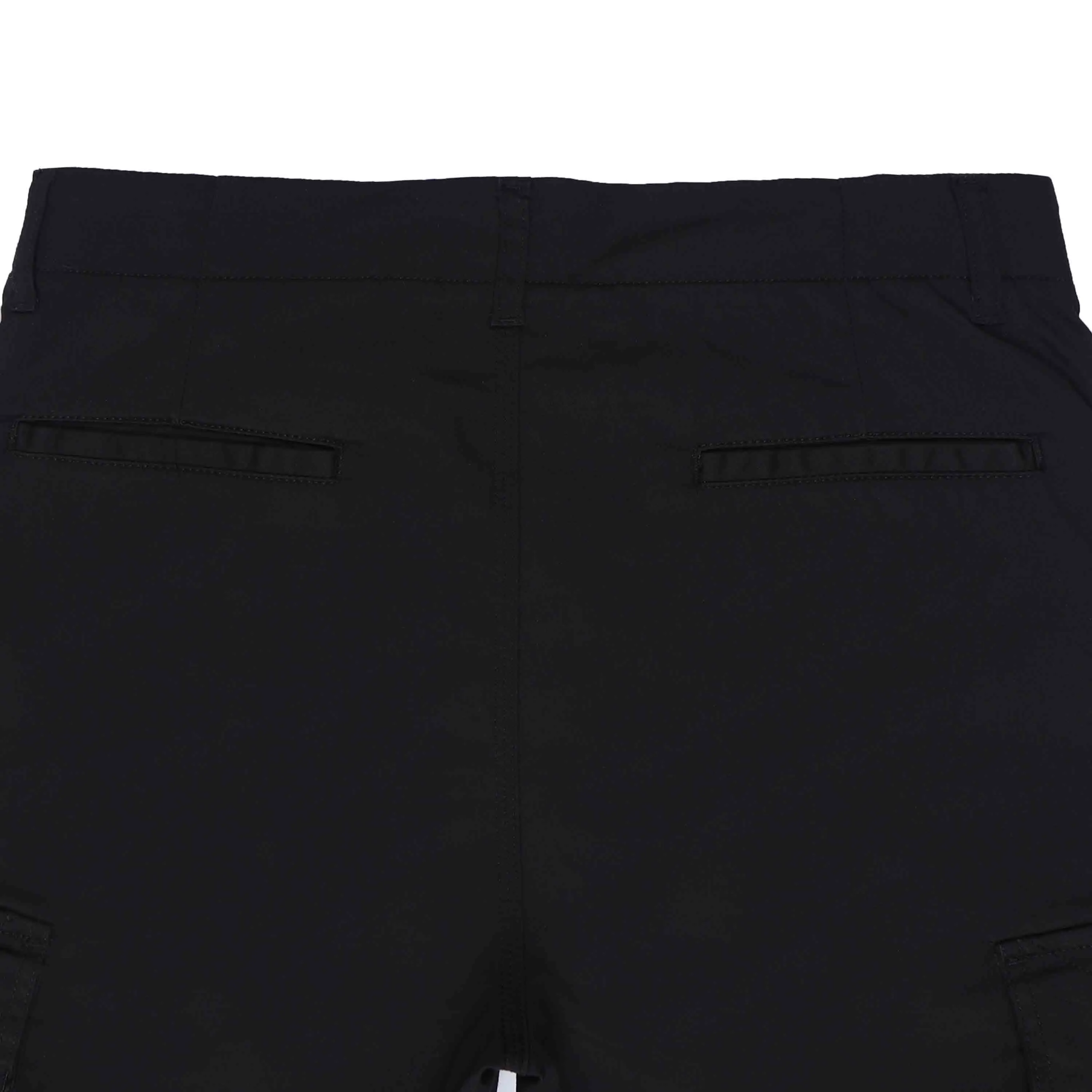 Ultra Stretch Straight Fit Black Cargo