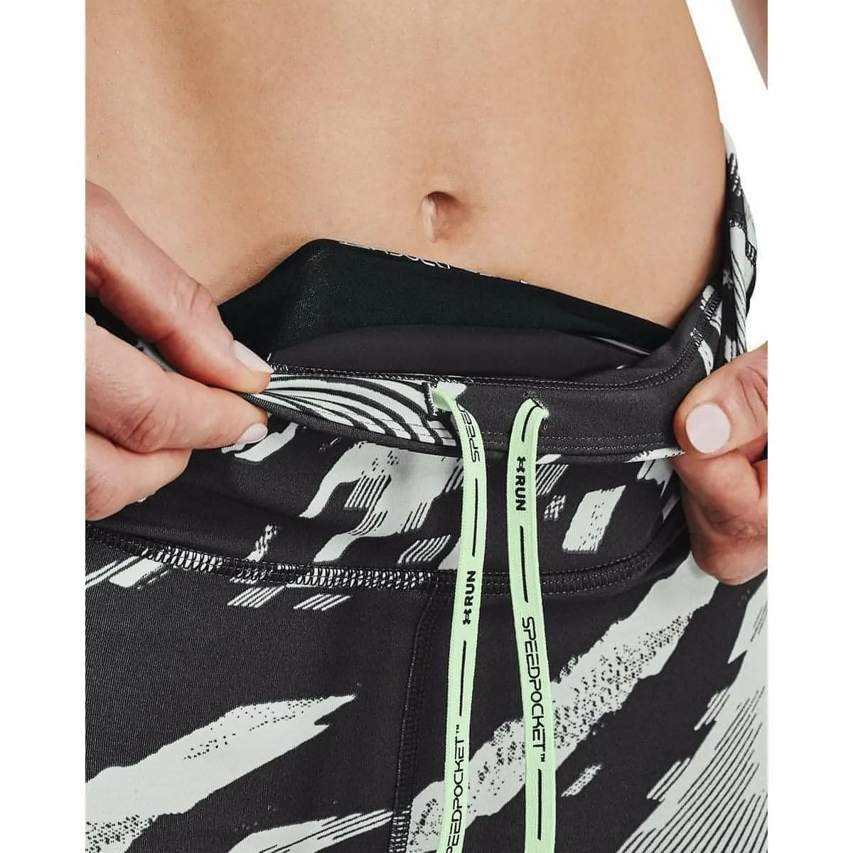 Under Armour OutRun The Storm Womens Long Running Tights - Grey