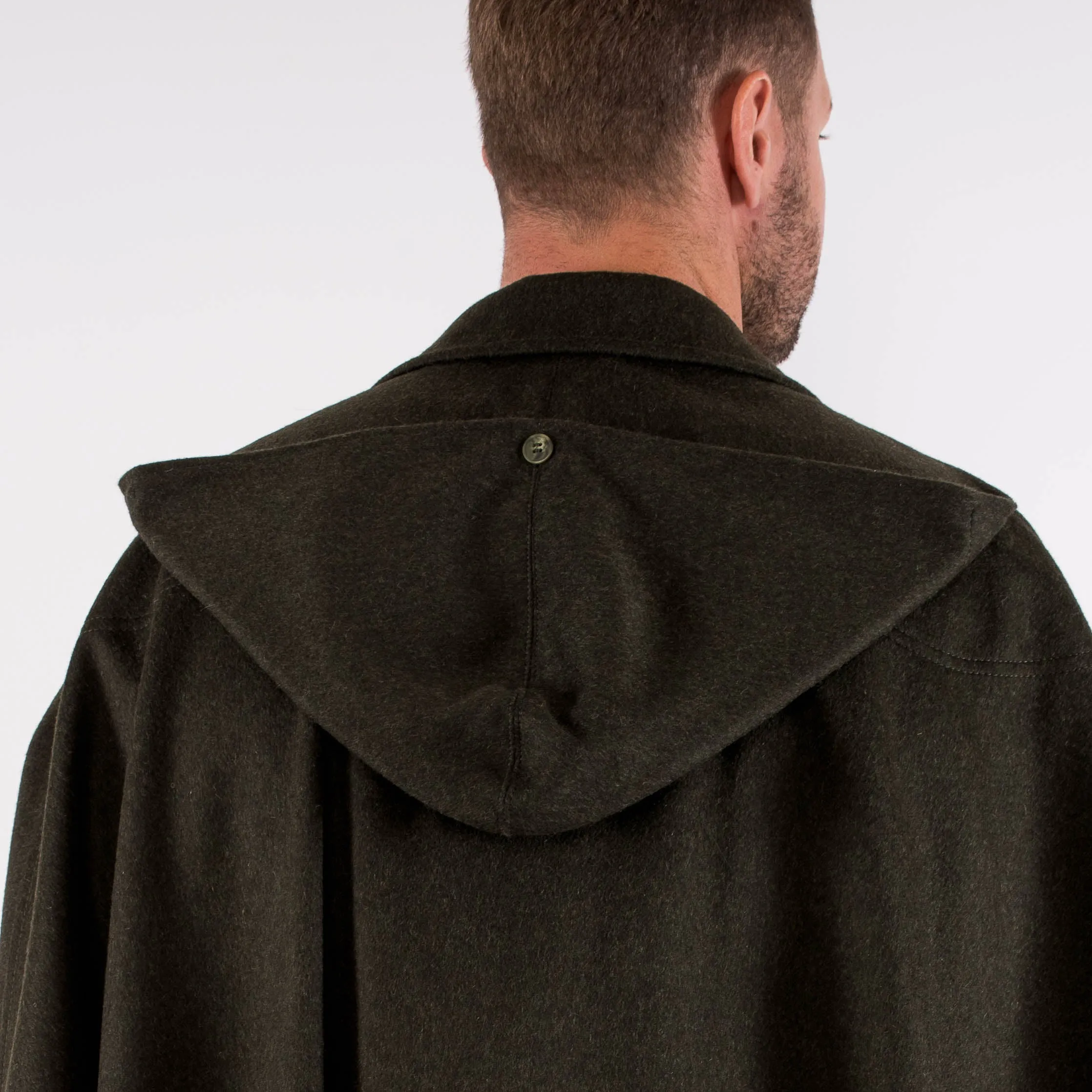 Unisex / Green Loden Cape