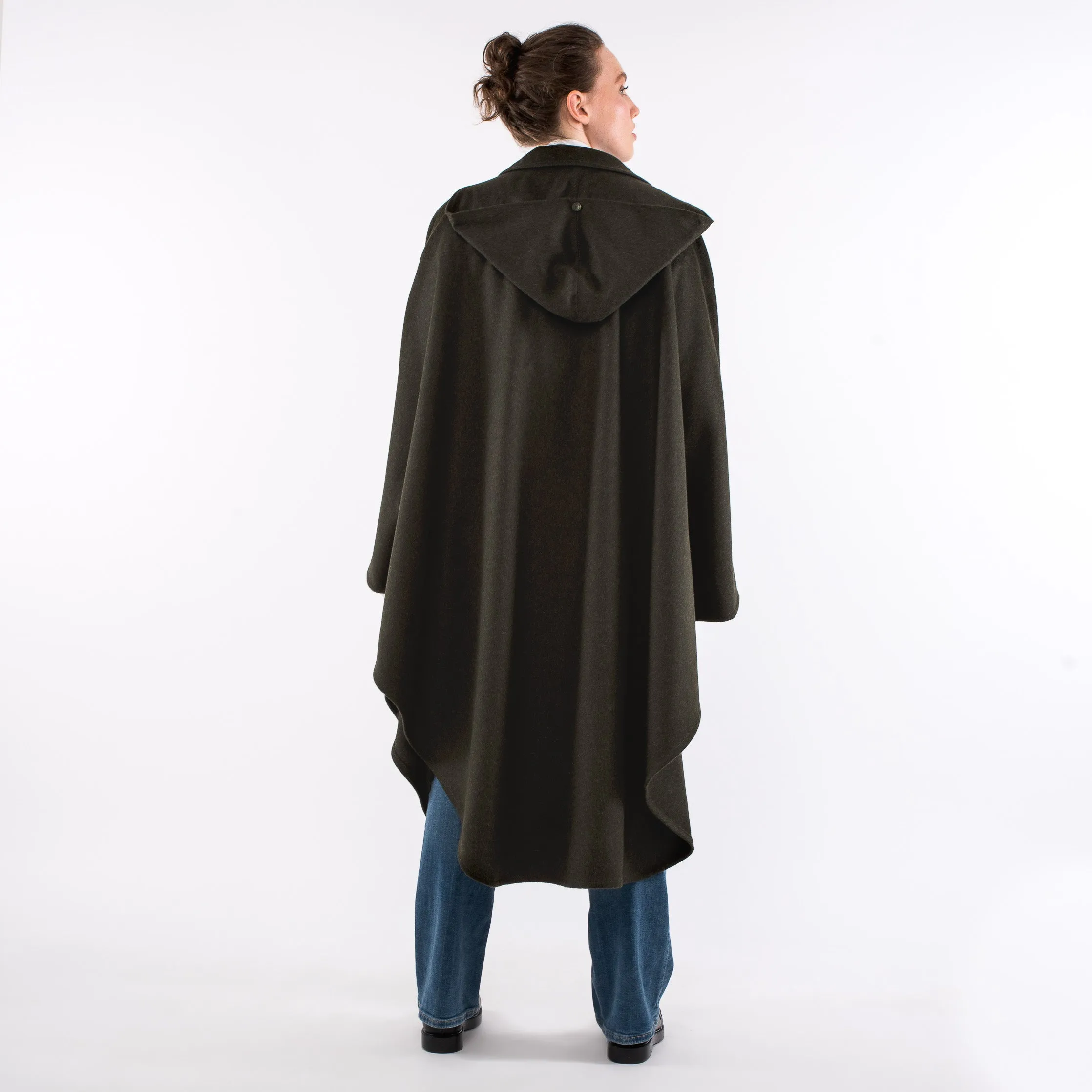 Unisex / Green Loden Cape