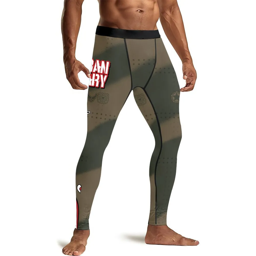 Veteran Airforce Flying Tiger Men's Compression Leggings