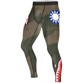 Veteran Airforce Flying Tiger Men's Compression Leggings