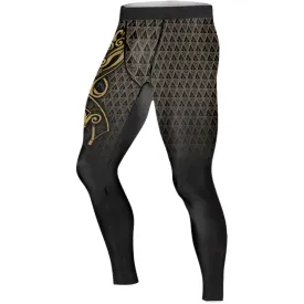 Viking Fenrir Symbol Rune Men's Compression Leggings