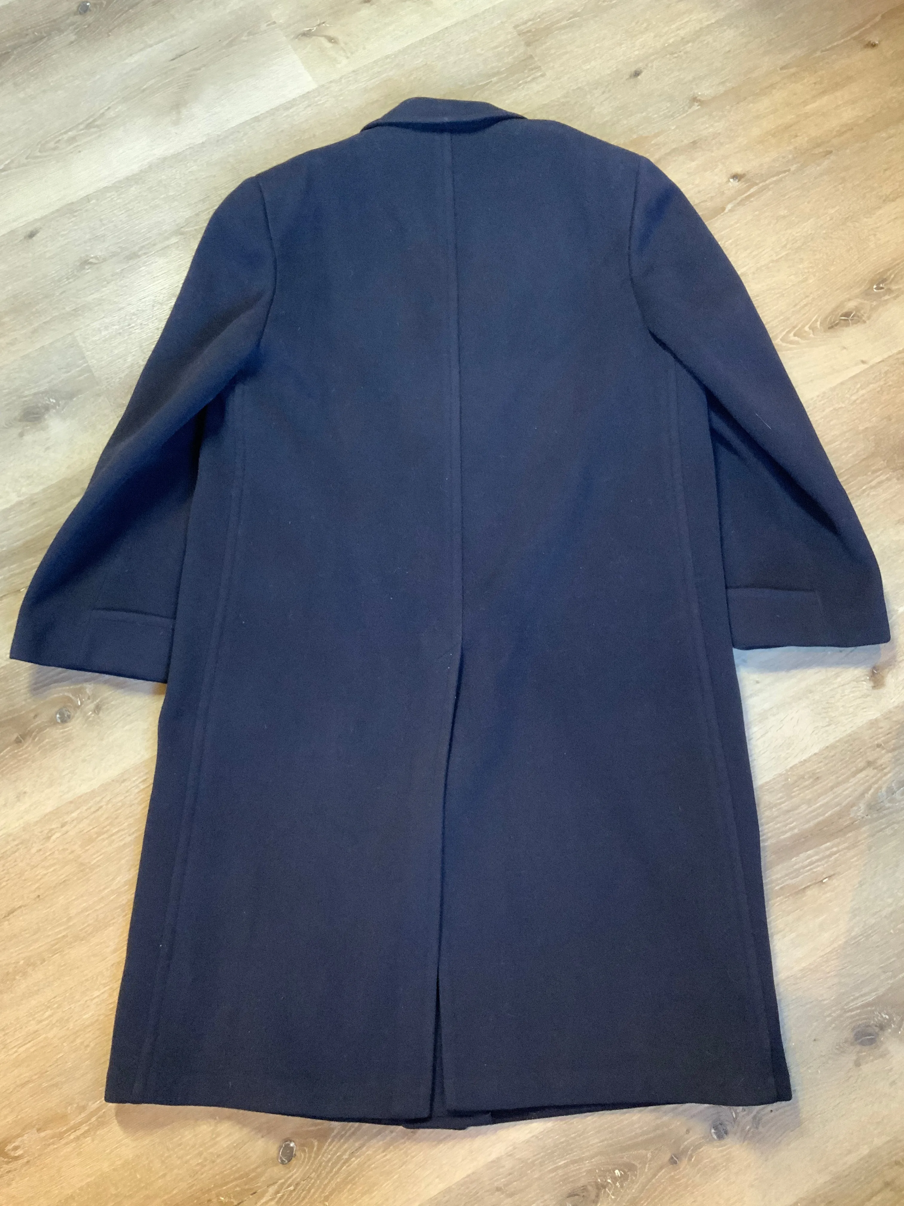 Vintage Eaton’s Clothes Navy Wool Overcoat