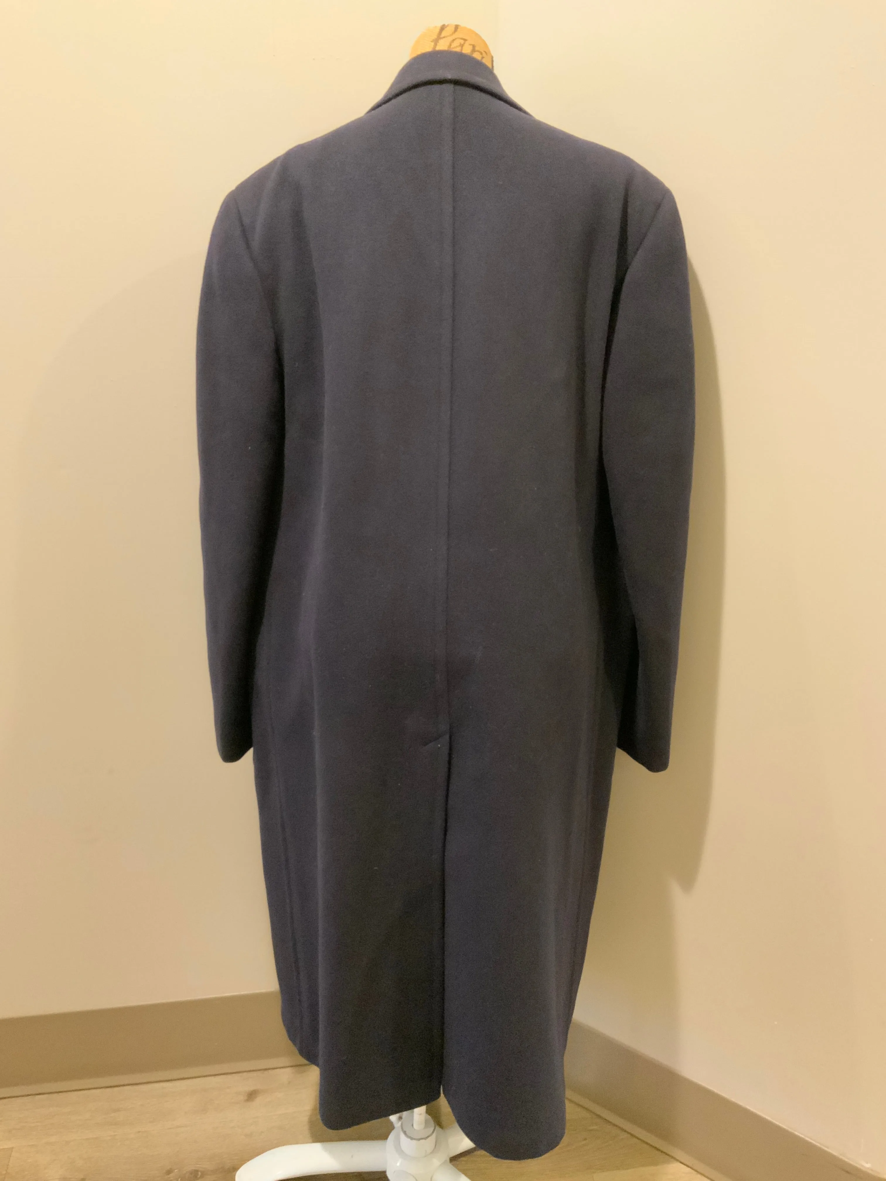 Vintage Eaton’s Clothes Navy Wool Overcoat