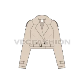 Women Crop Leather Jacket
