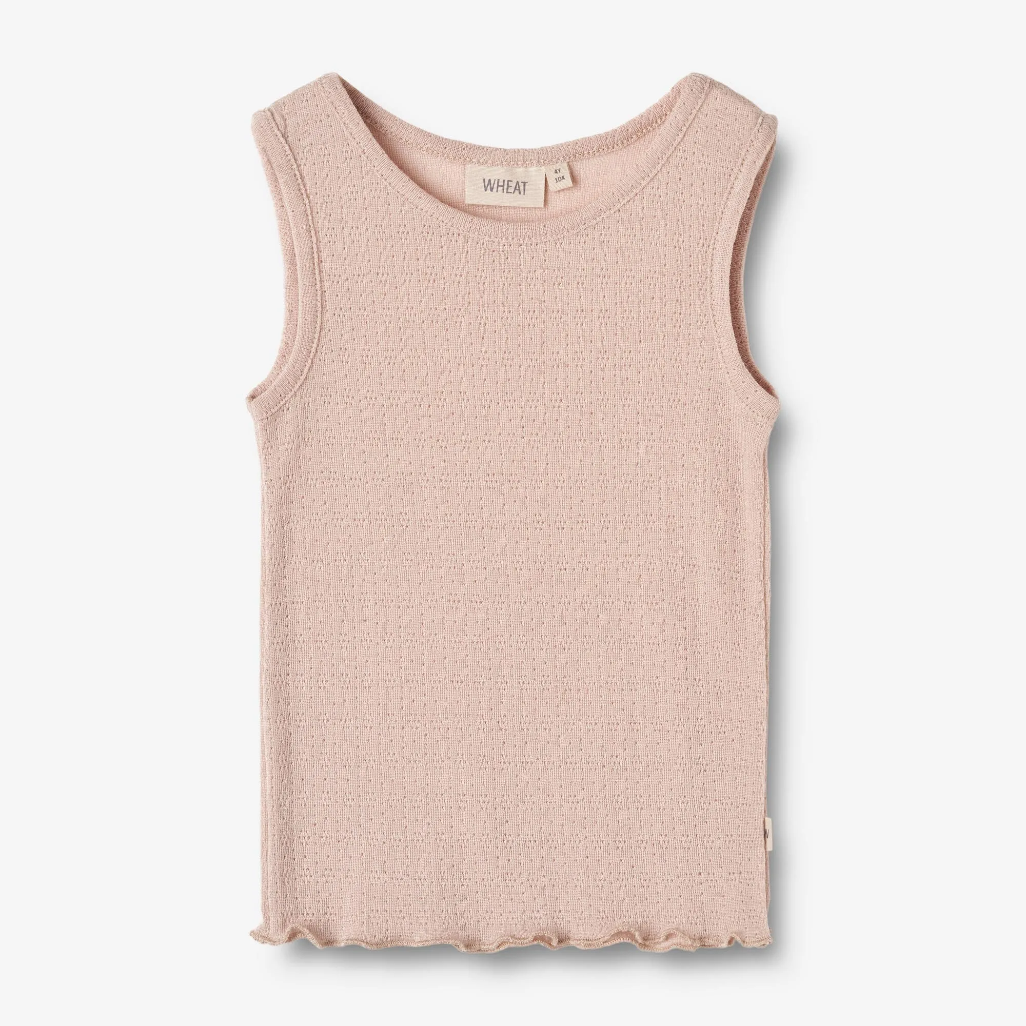 Wool Silk Singlet Cilia - pale lilac