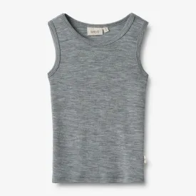 Wool Singlet Iggy - melange grey
