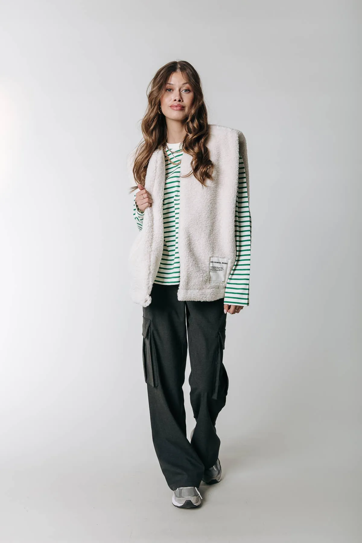 Yoni Teddy Gilet: Beige
